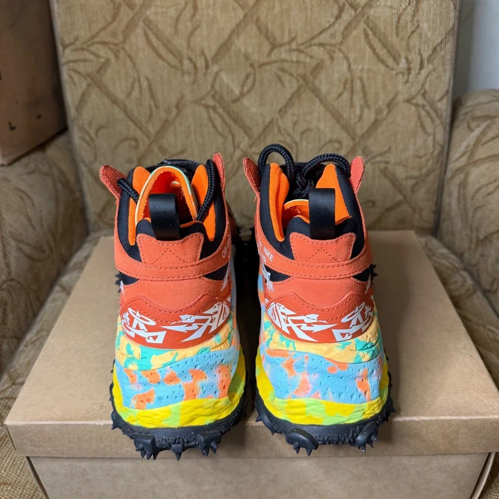 Nike Air Terra Form Off-White Orange Black DQ1615-800 Mens 9.5 Sneaker No Box